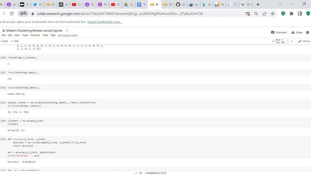 Code review: Agglomerative Clustering using the breast cancer toy dataset смотреть онлайн