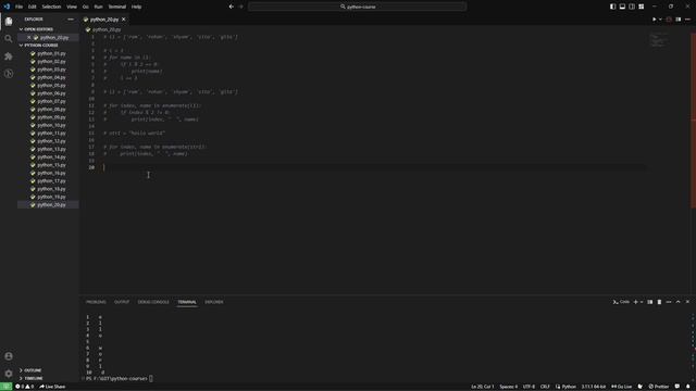 Python Course - Enumerate and Zip Function смотреть онлайн