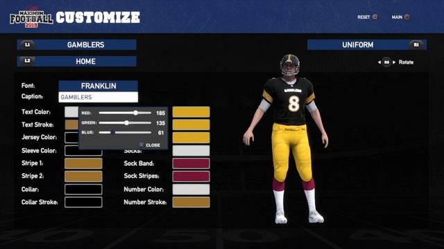 Creating the Las Vegas Gamblers in Maximum Football 2019 смотреть онлайн