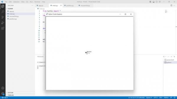 Python Turtle Mouse | How to use mouse in Python Turtle