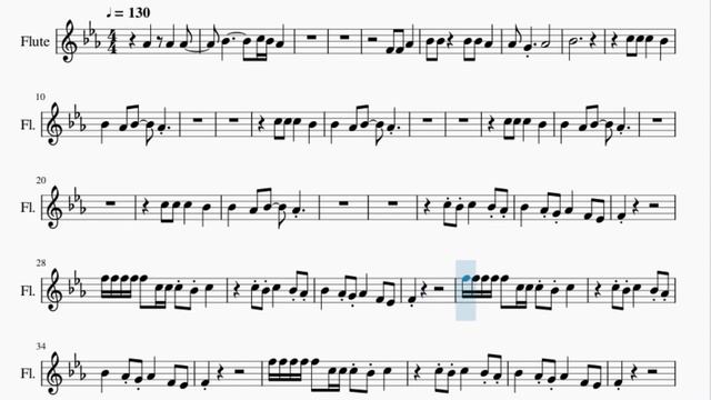 Flute Sheet Music: How to play 7th Element by Vitas смотреть онлайн