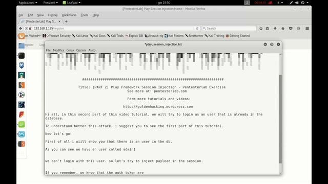 Play Framework Session Injection Part 2 Pentesterlab смотреть онлайн