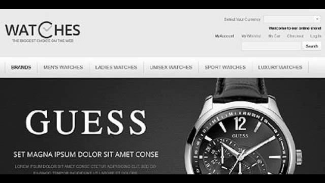 Preview White _ Black Watches Magento Theme by Hermes TMT смотреть онлайн