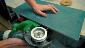 Крутой диск на БОЛГАРКУ! Скругление керамогранита теперь не проблема! Как работать БЕЗ ПЫЛИ!