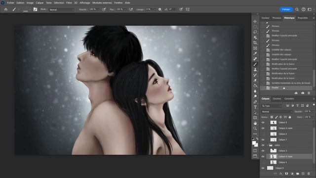 photoshop painting process - Sin1 смотреть онлайн