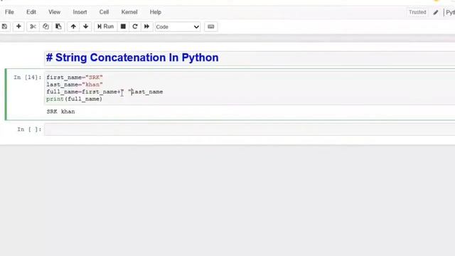 String Concatenation In Python смотреть онлайн