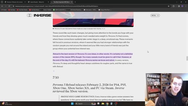 Persona 3 Reload REVIEWS ARE HERE ~ Is it Worth Buying? смотреть онлайн