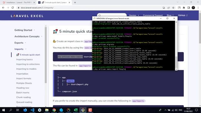 Laravel Excel Import смотреть онлайн