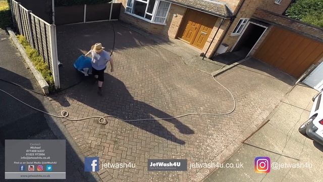 Cleaning a Block Paving Driveway in Taunton - Pressure Washing by JetWash4U смотреть онлайн