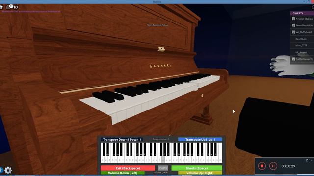 DDR Anthem| ROBLOX Piano смотреть онлайн