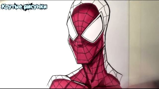 КРУТЫЕ РИСУНКИ КАК НАРИСОВАТЬ ЧЕЛОВЕКА ПАУКА смотреть онлайн