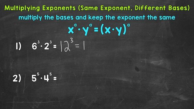 Multiplying Exponents with Different Bases and the Same Exponent | Math with Mr. J смотреть онлайн