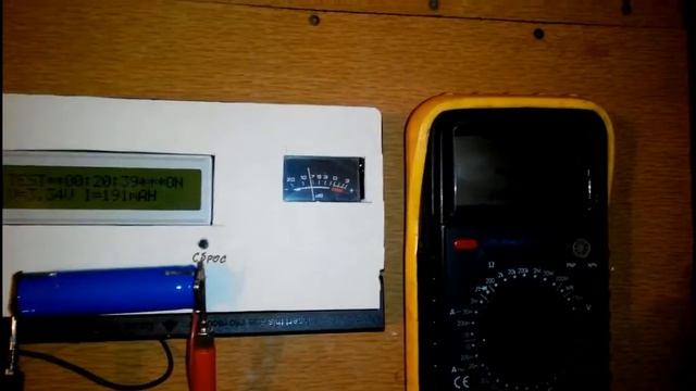 Измеритель ёмкости аккумуляторов Li Ion NiMH NiCD Pb смотреть онлайн