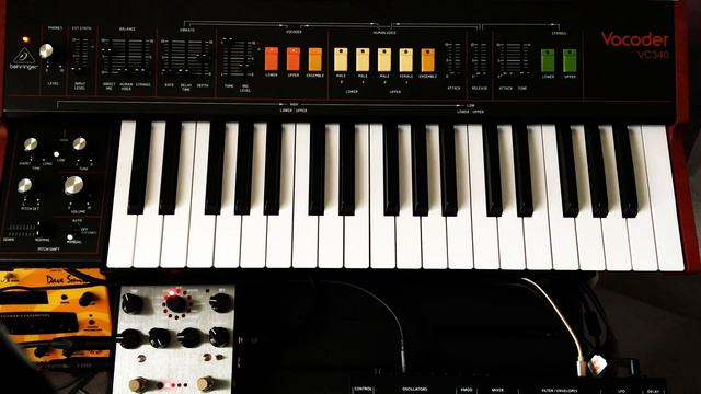 VC-340 Behringer -MICROPHONE TRS INPUT Vocoder Test + Tutorial & Ventris dual reverb смотреть онлайн