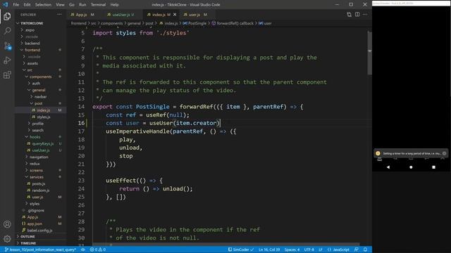 TIKTOK Clone React Native Tutorial 2021 ?? - Video Info with React Query + Firebase Firestore (#10 смотреть онлайн