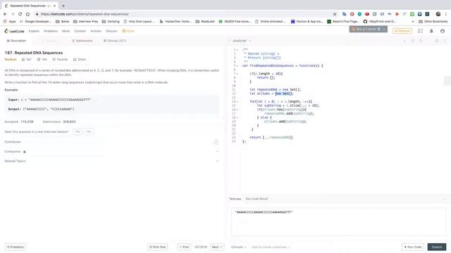 LeetCode 187 - Repeated DNA Sequences Solution смотреть онлайн