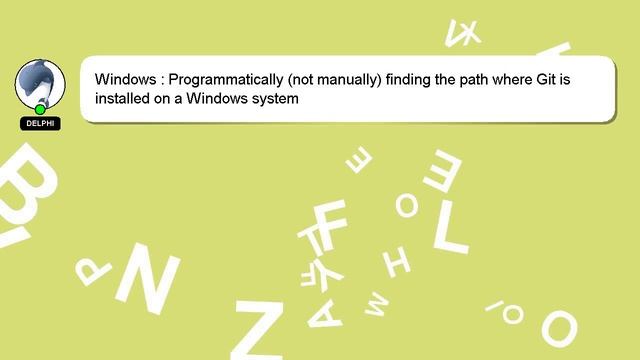 Windows : Programmatically (not manually) finding the path where Git is installed on a Windows syst смотреть онлайн