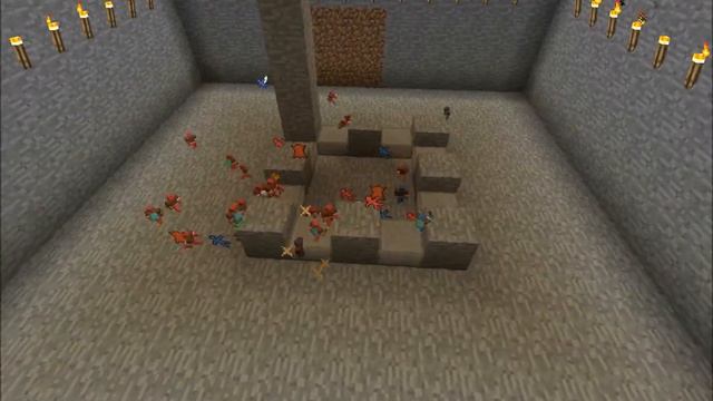 Blue VS Red Minecraft Clay soldiers Mod Battle смотреть онлайн