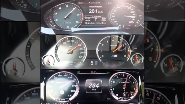 Audi---BMW---Mercedenz-Benz Hız Testi смотреть онлайн