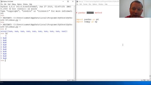 Python Basics Tutorial Pandas DataFrame Fillna Method смотреть онлайн