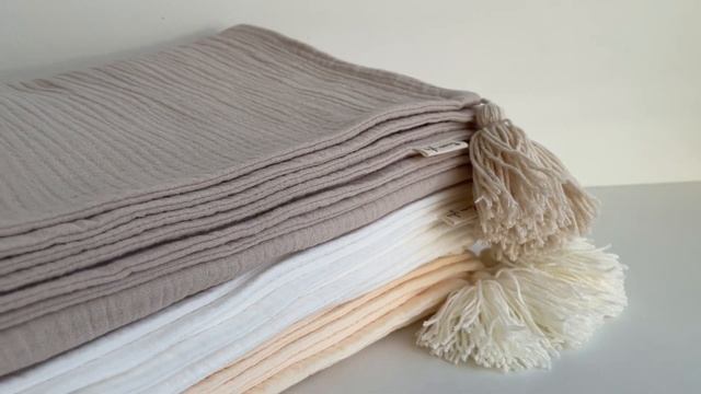 Муслиновый плед с кисточками смотреть онлайн