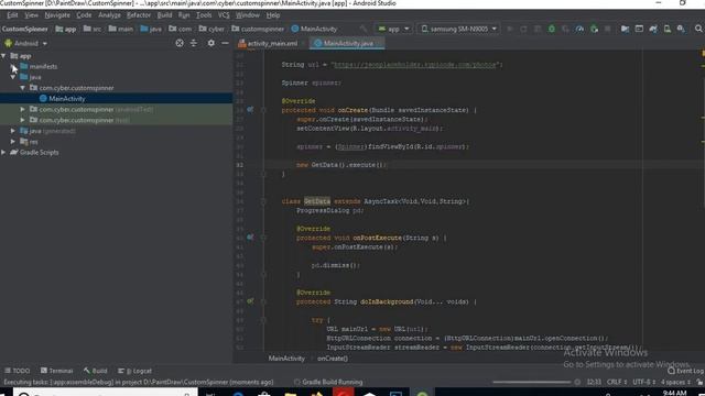 How to Create Custom Spinner in Android Studio with Images and Text смотреть онлайн