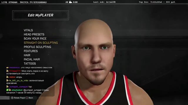 Нарезка стрима 21 09 2016, NBA 2k17 6ти часовое создание персонажа смотреть онлайн