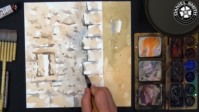 #111 Lantern on the Wall, or Cityscape Without Perspective (Watercolor Cityscape Tutorial) смотреть онлайн