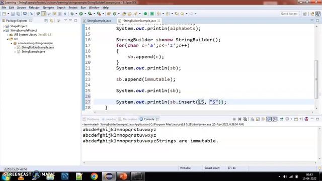 Strings in Java: Immutability, StringBuilder - Syntax, Methods and Advantages - PART 2 смотреть онлайн
