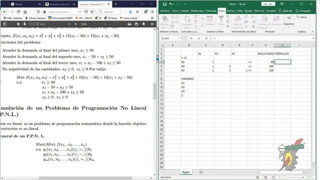 Programación no lineal con Solver смотреть онлайн