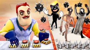 ПРИВЕТ СОСЕД ПРОТИВ SCP! КТО ОСТАНЕТСЯ В ЖИВЫХ? ДИКАЯ ДОРОГА СМЕРТИ С SCP В Garry`s Mod