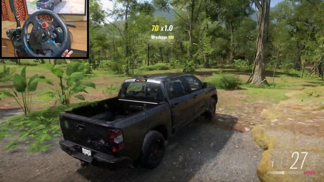 Toyota Tundra (off-roading) - Forza Horizon 5 (Steering Wheel + Shifter) Gameplay смотреть онлайн