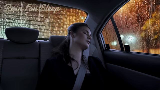 Rain Sound On Window Car With Thunder SoundsㅣSleep, Study And Relaxation, Meditation