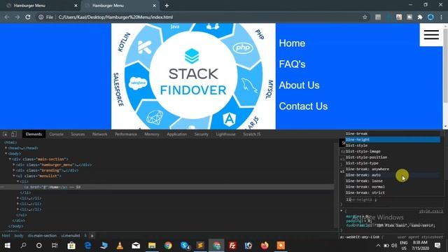 Animated Hamburger Menu Tutorial смотреть онлайн