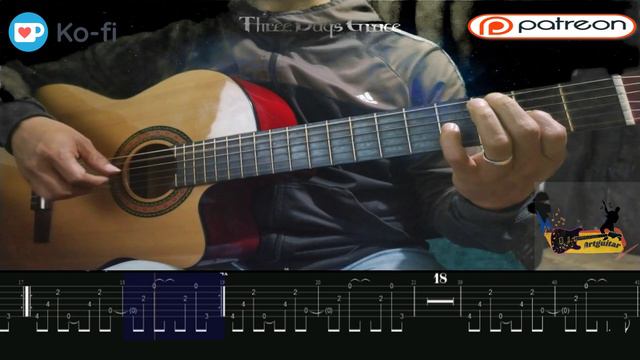 Three Days Grace - Redemption - Full Guitar Cover + TABS смотреть онлайн
