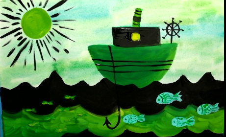 Как нарисовать морской пейзаж в непогоду смотреть онлайн