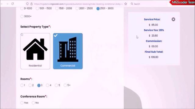 Quotation Booking - Multi Step Quotation Booking Request PHP Form For Cleaning Service | SMTP Form смотреть онлайн
