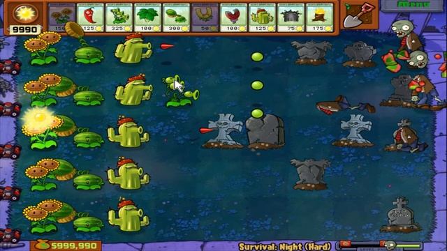 what will happen? Plants Vs Zombies : Survival Lv7 GamePlay смотреть онлайн