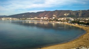 Геленджик с высоты птичьего полета. Набережная Геленджика, съемка с квадрокоптера