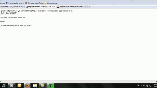 Error de SQL en www.emol.cl смотреть онлайн