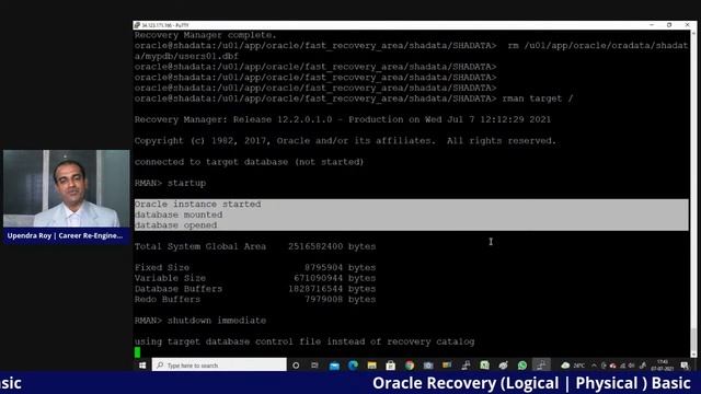 Session15 (RMAN Recovery basic) with Mr Upendra Roy | SHA Infotech смотреть онлайн
