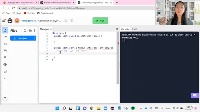 DearPiggy Basic Algorithms in Java - Two Pointers Written Code Tutorial смотреть онлайн