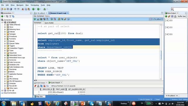 47/125 Oracle PLSQL: Creating Functions 2 смотреть онлайн