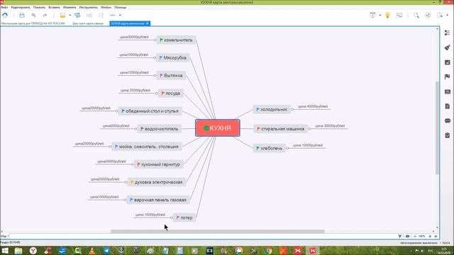 Показываю свои ментальные карты по переезду. Показываю, как их создавать в программе. смотреть онлайн
