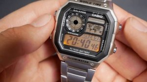Обзор и настройка Casio AE-1200WHD - стильная классика 'Casio Royale'