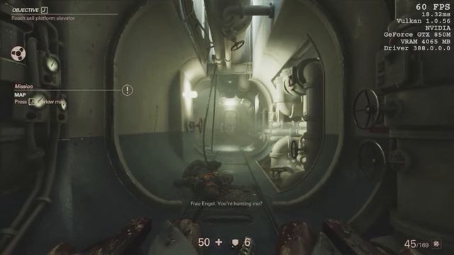 Wolfenstein II - The New Colossus - GTX 850m 4GB [720p | 768p | 900p] [High | 60 FPS] смотреть онлайн