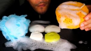 EDIBLE SOAP BARS WITH BUBBLES EATING *FAKE* ASMR MUKBANG 먹방 PRANK JERRY MOUTH SOUNDS NO TALKING