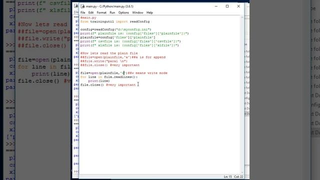 python File I/O смотреть онлайн
