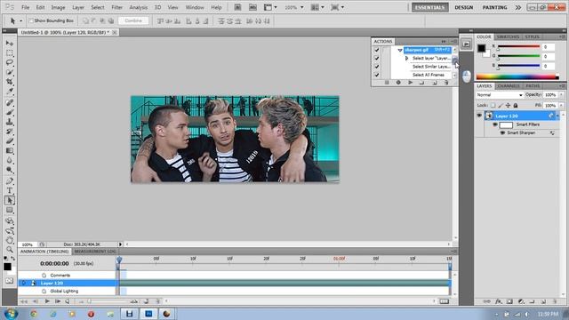 How to make a GIF and add a psd in Photoshop cs5 смотреть онлайн