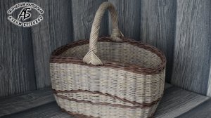 Делаем прочную ручку для корзины.